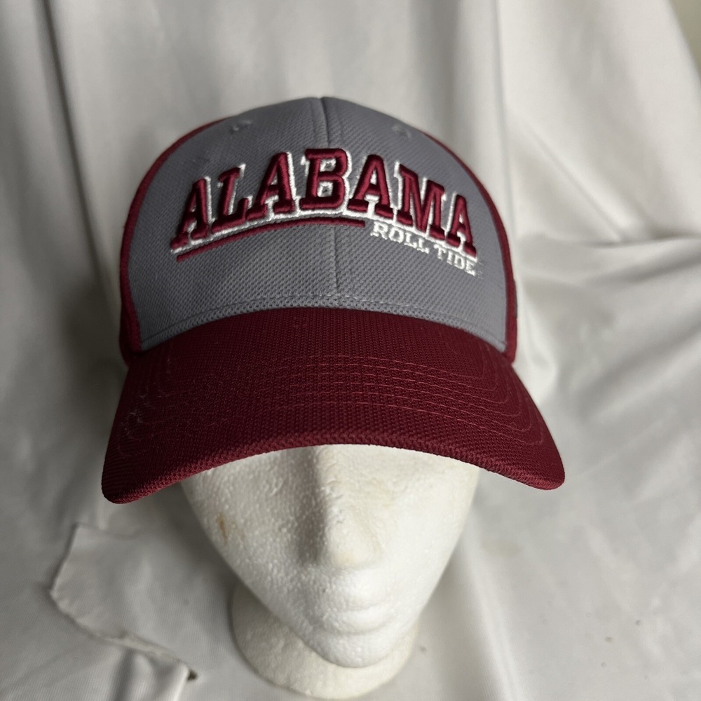 University of Alabama Cap Russell Athletics Adjustable Crimson Tide Red Gray